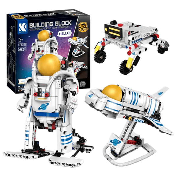 Конструктор с радиоуправлением KeeYee Astronaut Robot Белый Количество деталей 563, 12+ photo 1