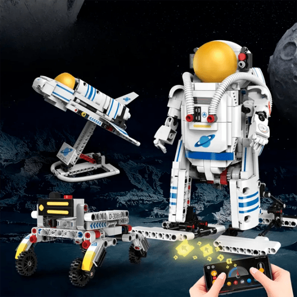 Конструктор с радиоуправлением KeeYee Astronaut Robot Белый Количество деталей 563, 12+ photo 2