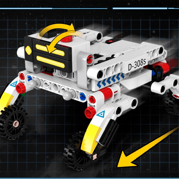 Конструктор с радиоуправлением KeeYee Astronaut Robot Белый Количество деталей 563, 12+ photo 6