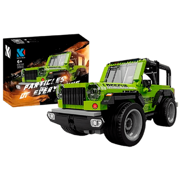 Constructor cu telecomandă KeeYee Jeep Green Numărul de piese 320, 6+ photo 1