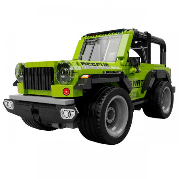 Constructor cu telecomandă KeeYee Jeep Green Numărul de piese 320, 6+ photo 2