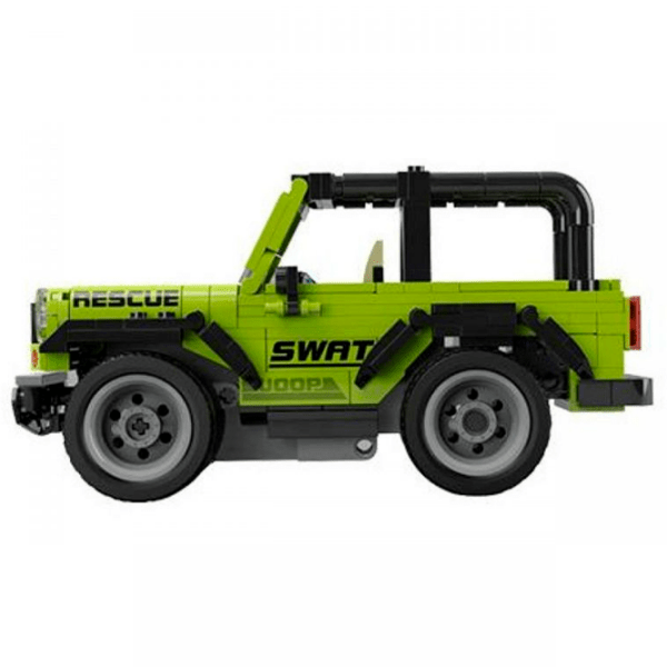 Constructor cu telecomandă KeeYee Jeep Green Numărul de piese 320, 6+ photo 3