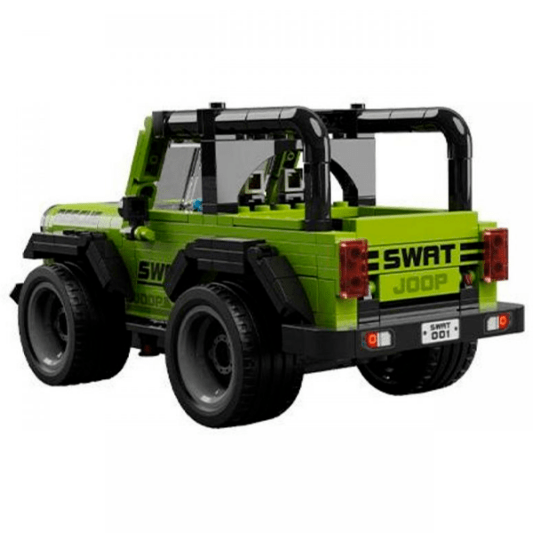 Constructor cu telecomandă KeeYee Jeep Green Numărul de piese 320, 6+ photo 4