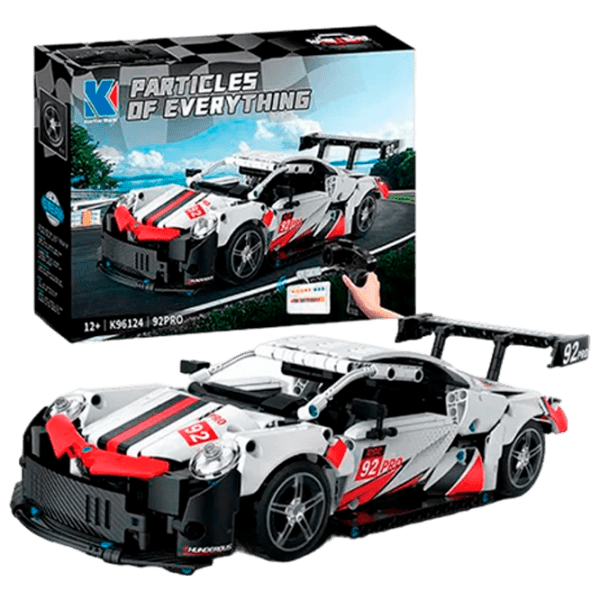 Конструктор с радиоуправлением KeeYee Porsche 911 RSR Белый Количество деталей 740, 12+ photo 1