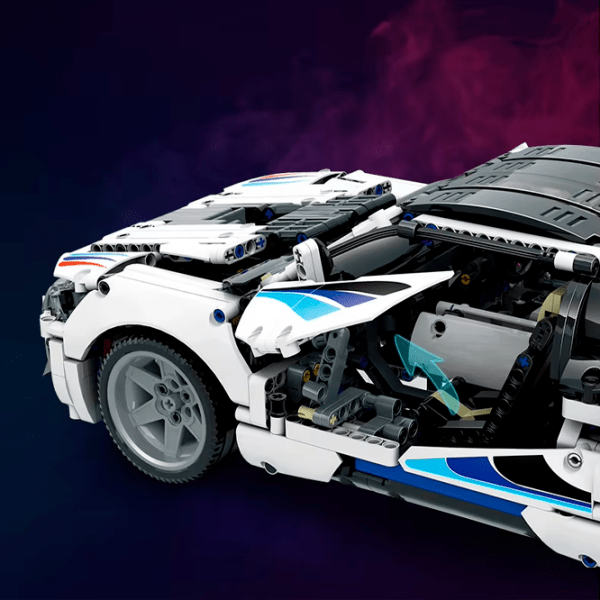 Constructor cu telecomandă KeeYee BMW I8s White Numărul de piese 2110, 16+ photo 5