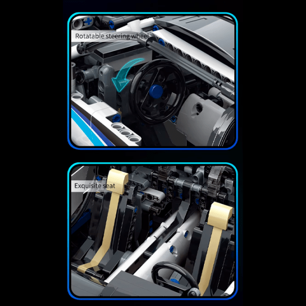 Constructor cu telecomandă KeeYee BMW I8s White Numărul de piese 2110, 16+ photo 9