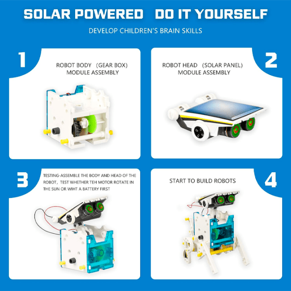 Конструктор Stem Solar Robot Белый Количество деталей , 8+ photo 1