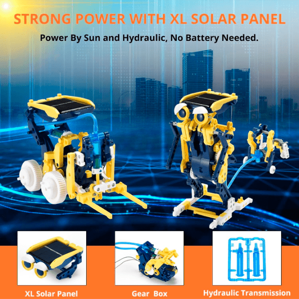 Конструктор Stem Solar Robot Желтый Количество деталей , 8+ photo 7