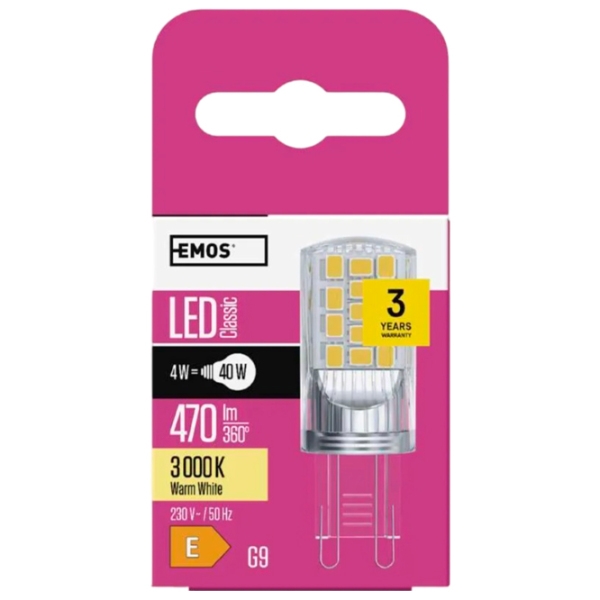 Bec LED Elmos ZQ9544  G9 | 4 W | White photo 5