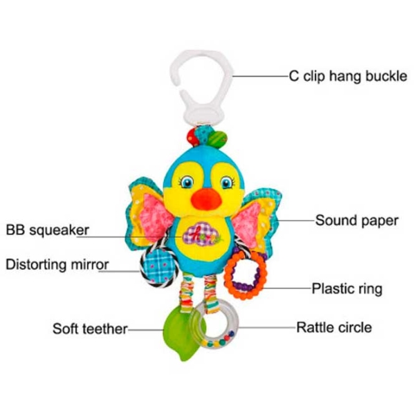 Игрушка для колясок и кроваток Hoogar Animals HG0104004 Разноцветный 0+ photo 4
