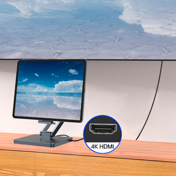 Adaptor Hub WIWU AH801 Blue USB Type-C photo 5