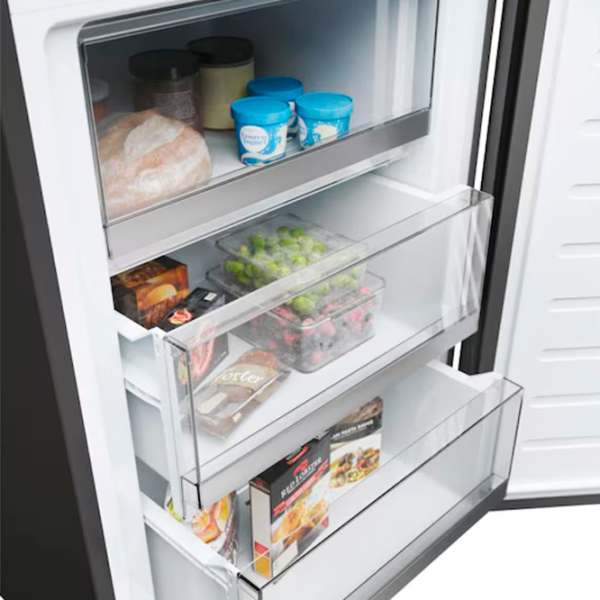 Frigider Haier HDW3620DNPD Graphite 258l / No Frost, 119l / Manual, D photo 6