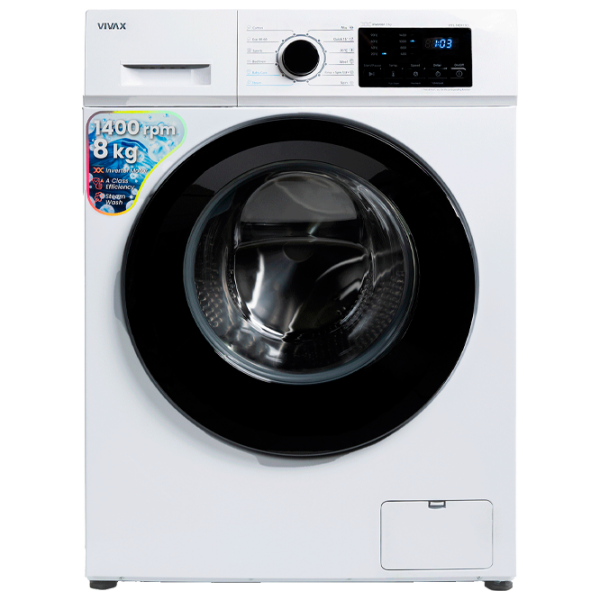 Mașină de spălat Vivax WFL-140812CI White 8 kg, 1400 rpm, A photo 1