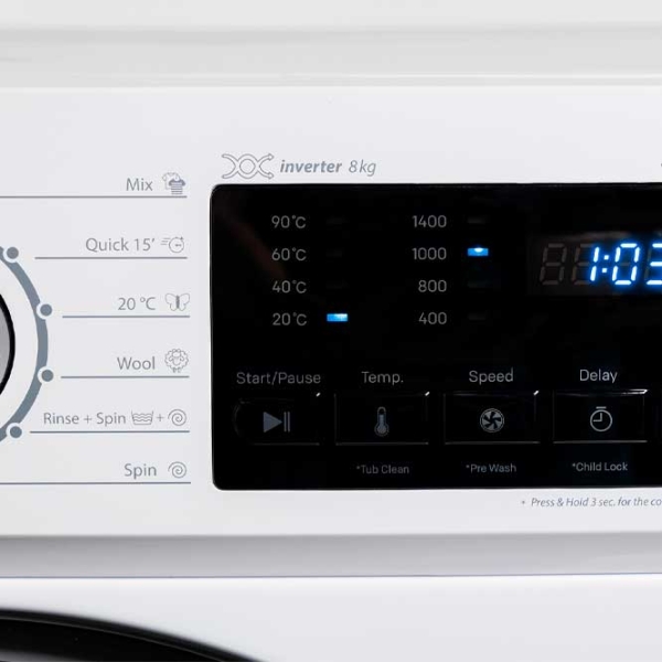 Mașină de spălat Vivax WFL-140812CI White 8 kg, 1400 rpm, A photo 7