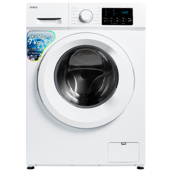 Mașină de spălat Vivax WFL-120712CD White 7 kg, 1200 rpm, E photo 1