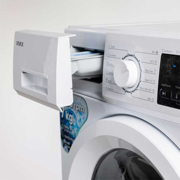 Mașină de spălat Vivax WFL-120712CD White 7 kg, 1200 rpm, E photo 6