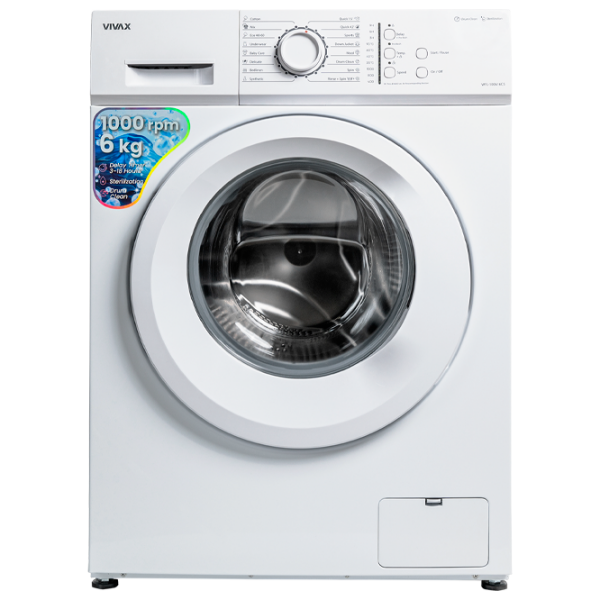 Mașină de spălat Vivax WFL-100616CS White 6 kg, 1000 rpm, E photo 1
