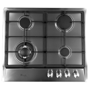 Plită încorporabilă pe gaz Tornado HM-46018 Eco Inox Inox, Gratare: Fontă