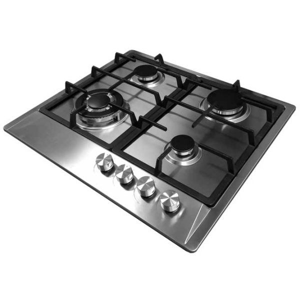 Plită încorporabilă pe gaz Tornado HM-46018 Eco Inox Inox, Gratare: Fontă photo 2
