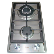 Plită încorporabilă pe gaz Tornado XFS 3021 TX TURBO Inox Inox, Gratare: Fontă