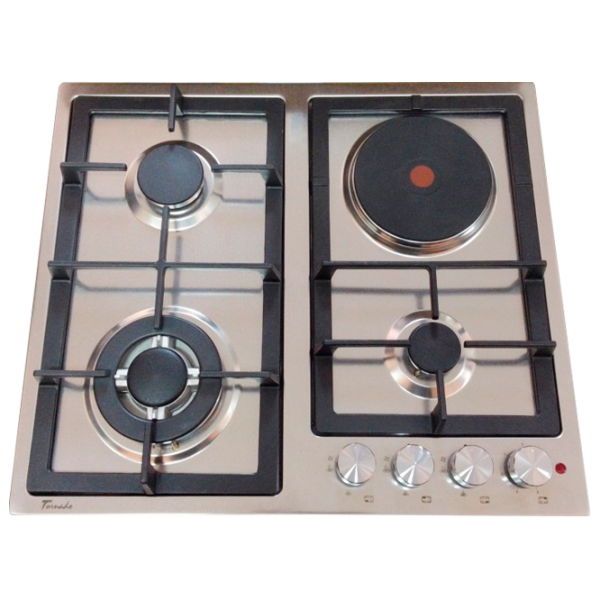 Plită încorporabilă pe gaz Tornado TEXTUR6045 COMBI Inox photo 1