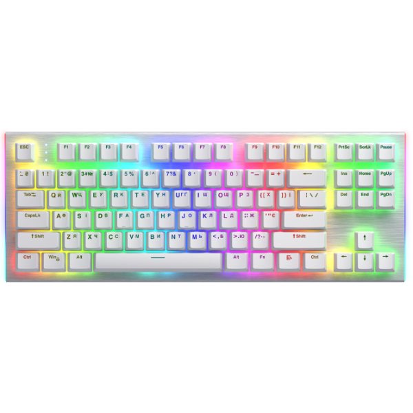 Tastatură Hator Gravity X TKL White Gaming, Cu fir photo 1