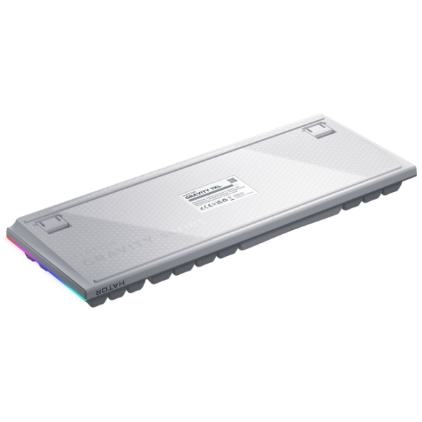 Tastatură Hator Gravity TKL White Gaming, Cu fir photo 5