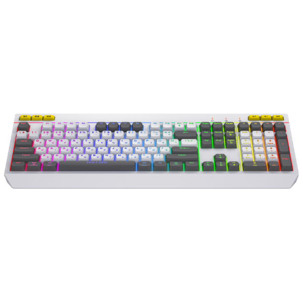 Tastatură Hator Icefall White Gaming, Cu fir photo 2