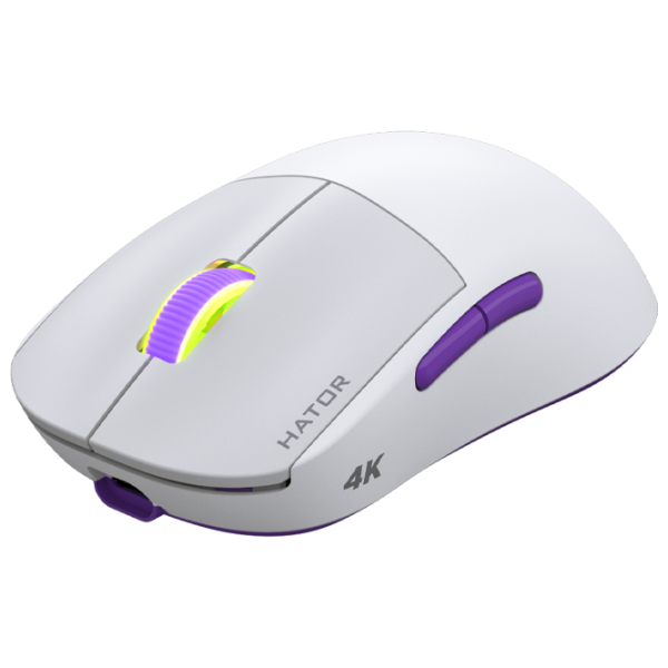 Mouse Hator Quasar 2 Ultra 4K White Fără fir / 26000 dpi photo 2