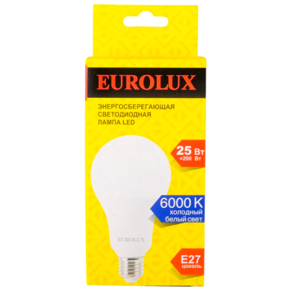 Лампочка светодиодная Eurolux R76278 LL-E-A80-25W-230-6K-E27 E27 | 25 Вт | White photo 4