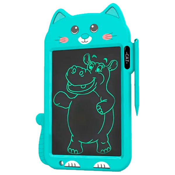 Графический планшет Helmet Kids Color Drawing Painting Cat Зеленый Для детей, 3+ photo 1