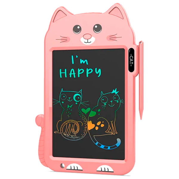 Tabletă grafică Helmet Kids Color Drawing Painting Cat Pink Pentru copii, 3+ photo 1
