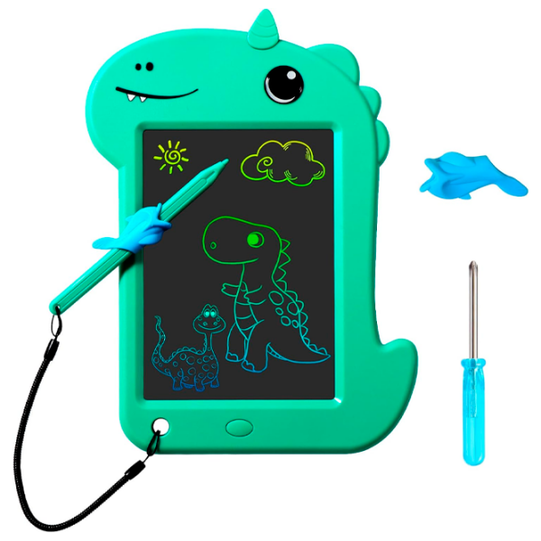 Графический планшет Helmet Kids Color Drawing Painting Dinosaur Зеленый Для детей, 3+ photo 2