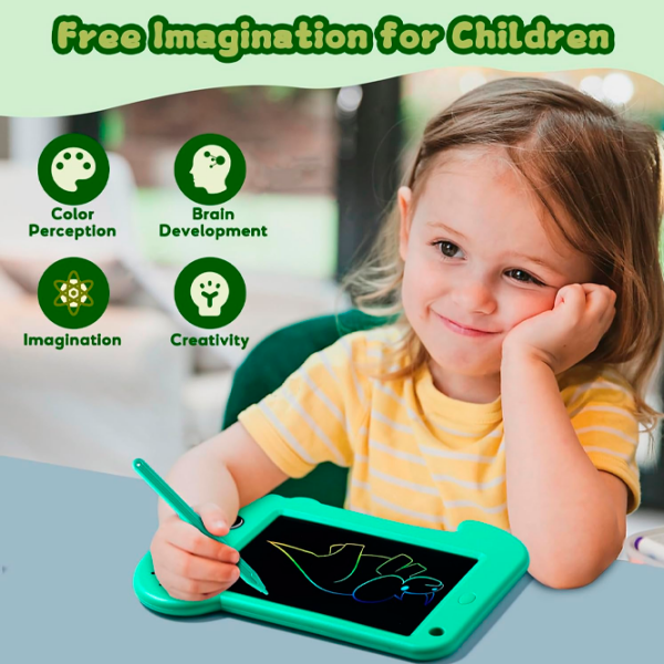 Графический планшет Helmet Kids Color Drawing Painting Dinosaur Зеленый Для детей, 3+ photo 5