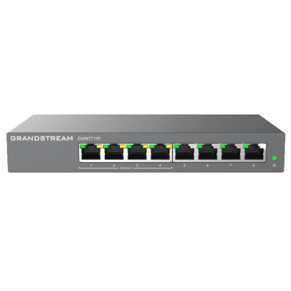 Switch Grandstream GWN7711P Black  photo 1