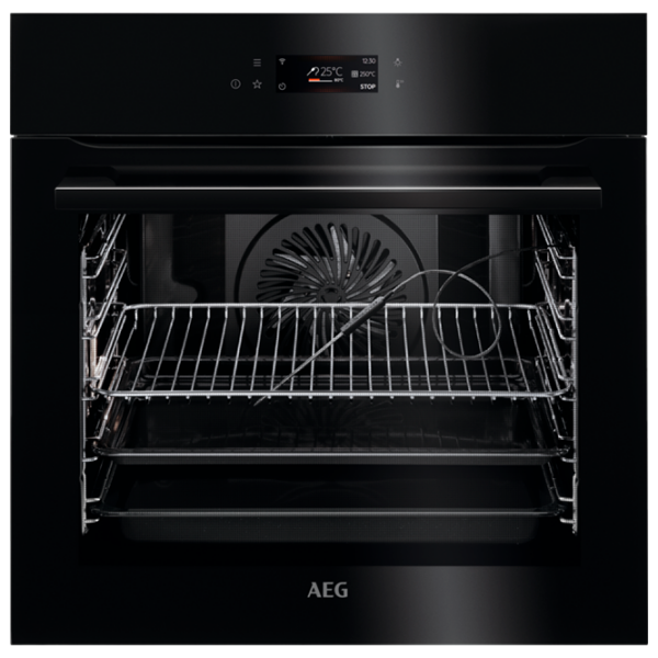 Cuptor încorporabil AEG BPE748380B Black A++, 71 l photo 1
