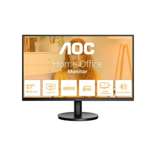 Монитор AOC U27B3M Черный 27" 4K VA WLED photo 1