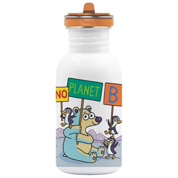 Бутылка для воды Laken Basic Steel No Planet Белый 500 мл photo 1