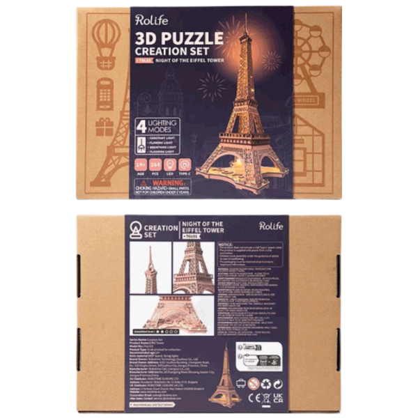 Puzzle RoLife TGL01 (6946785119336) Numărul de piese: 164, Vârsta recomandată: 14+ photo 1