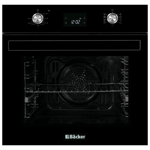 Cuptor încorporabil Backer BIO65-785T F Black A, 65 l photo 1