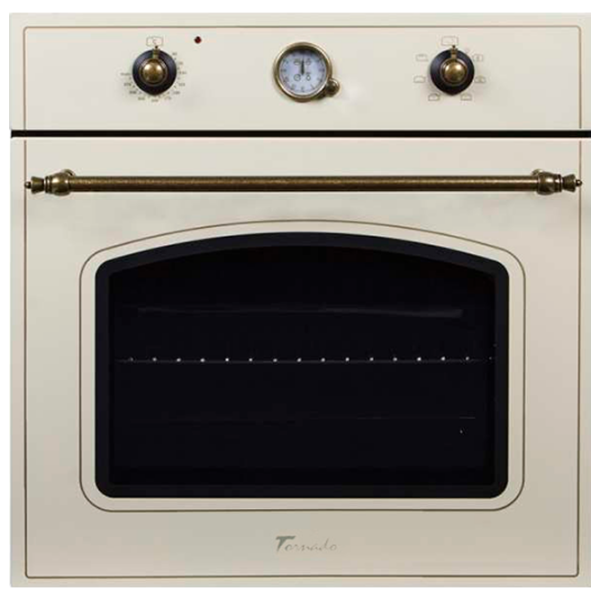 Духовой шкаф Tornado TRC-6MRU Clock 900 IV Слоновая кость A, 65 л photo 1