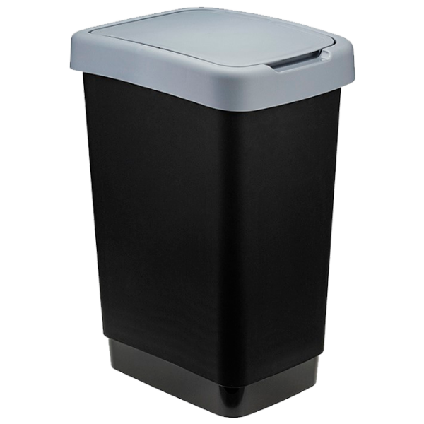 Coș de gunoi Idea М2469 Gray Plastic, 25 l photo 1