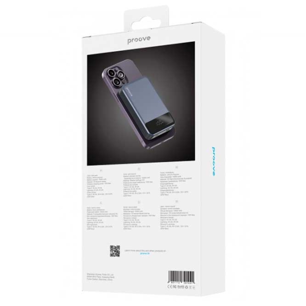 Power Bank 10000 мАч Proove Illuminator (22.5 Вт) Черный  photo 3