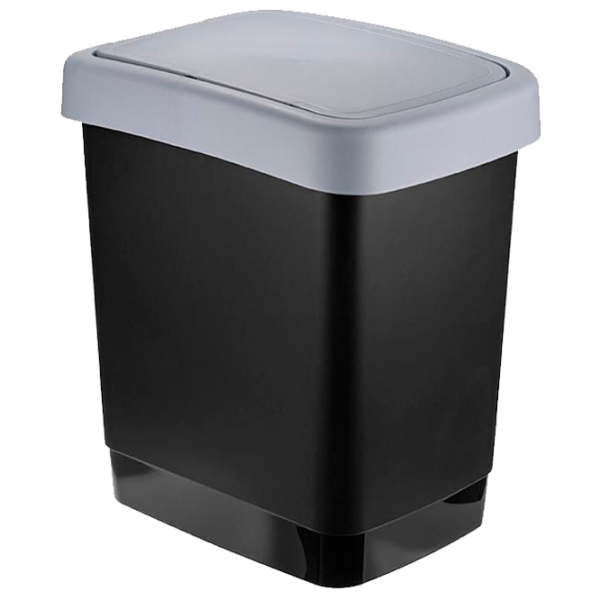 Coș de gunoi Idea М2475 Gray Plastic, 18 l photo 1