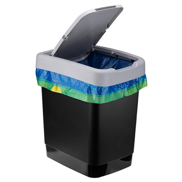 Coș de gunoi Idea М2475 Gray Plastic, 18 l photo 2
