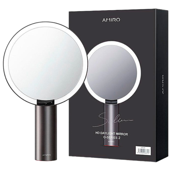 Oglindă de machiaj Xiaomi Amiro O-Series HD Daylight White Black  photo 5