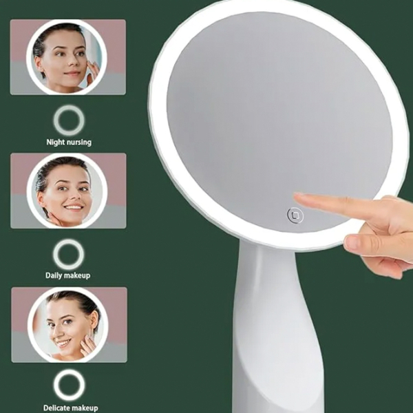 Oglindă de machiaj LED Mirror X320 Crom Pink  photo 6