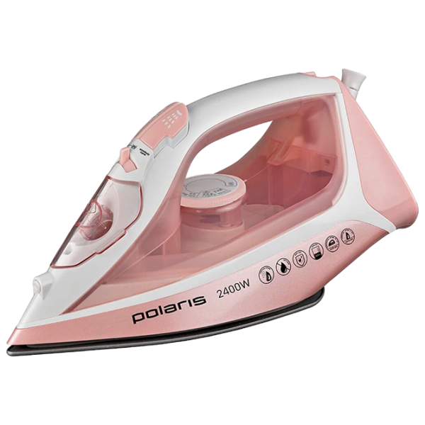 Fier de călcat Polaris PIR2497AK Pink 2400 W, 45 g/min, 0.3 l, Ceramică photo 1
