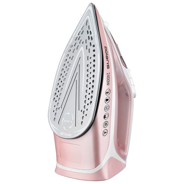 Fier de călcat Polaris PIR2497AK Pink 2400 W, 45 g/min, 0.3 l, Ceramică photo 3
