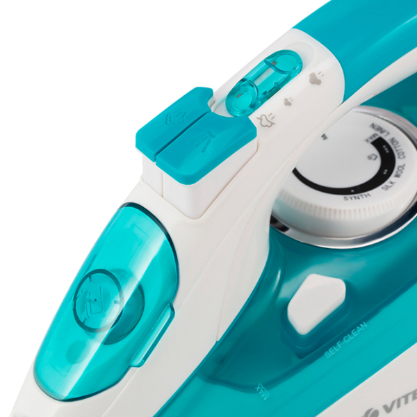 Fier de călcat Vitek VT-8355 Blue 2600 W, , 0.4 l, Ceramică photo 2